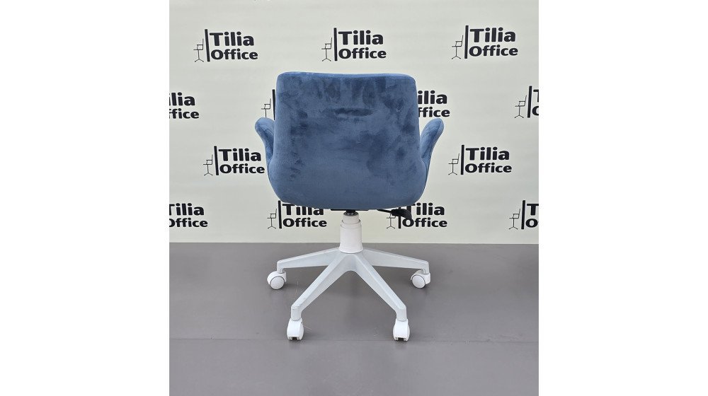 Maki Çalışma ve Çocuk Koltuğu Beyaz Ayak Mavi